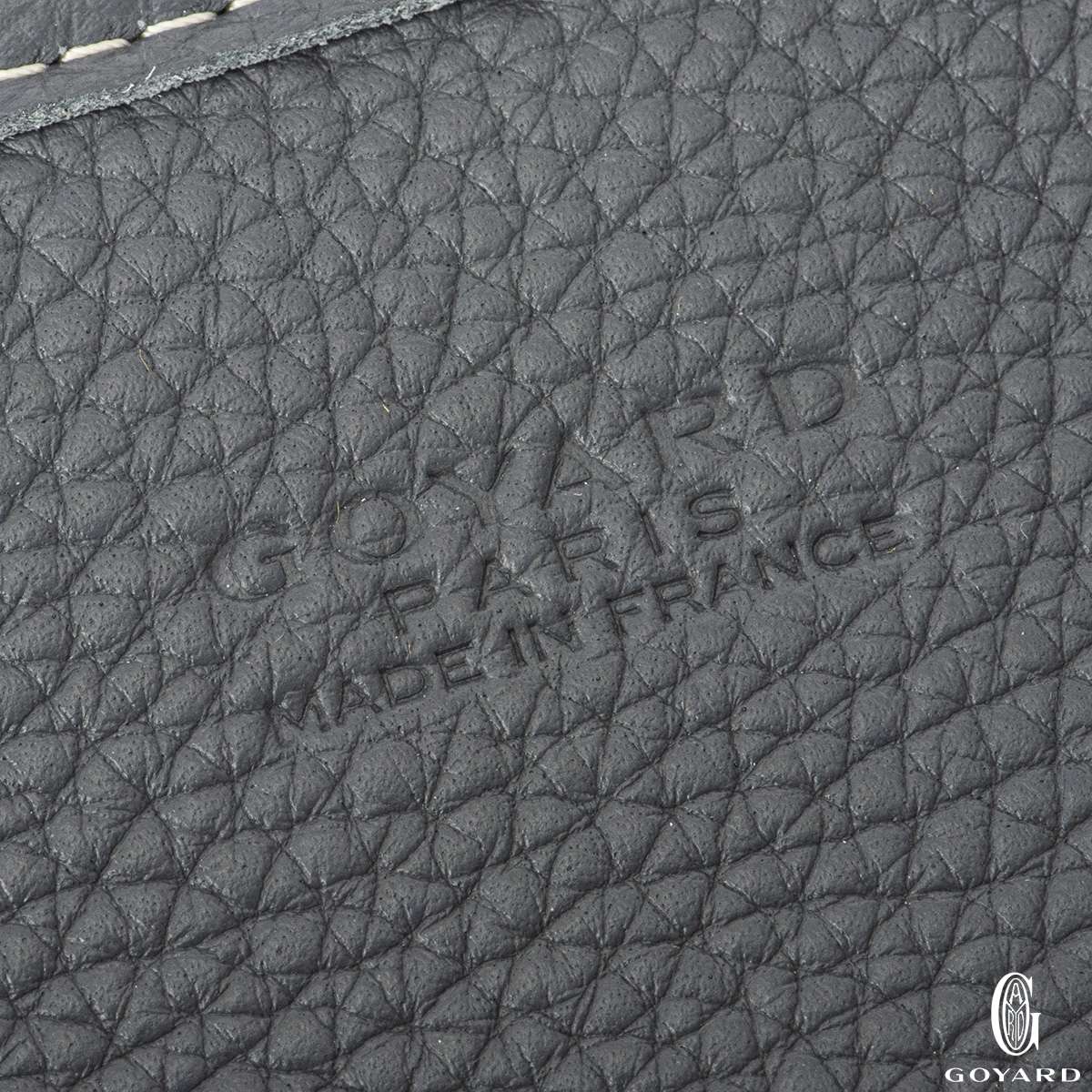 GOYARD Hardy PM Tote Bag PVC Canvas Leather Black Purse Unisex 90187771